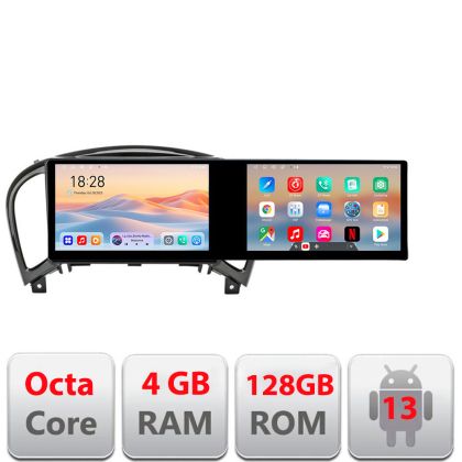 Navigatie Nissan Juke 2010-2015 Kit-JUKE Edotec 2 ecrane  8 core 4+128 21.6 inch Incell android Wifi 5Ghz gps internet