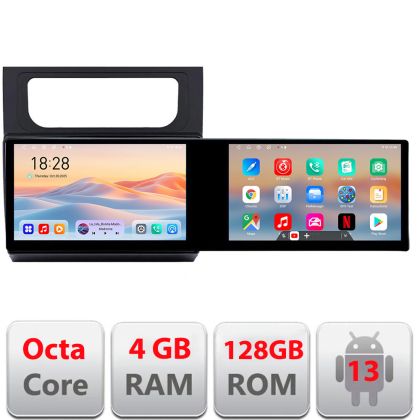 Navigatie VW Touran 2010-2016 Kit-touran3 Edotec 2 ecrane  8 core 4+128 21.6 inch Incell android Wifi 5Ghz gps internet a