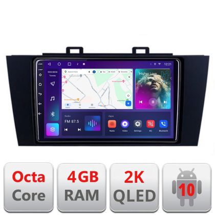 Navigatie Subaru Outback 2014-2019 sau Subaru XV 2017-2018 C-OUTBACK5 Android Octa Core Ecran 2K QLED GPS 4G 4+32GB 360 KIT-OUTBACK5+EDT-E409-2K