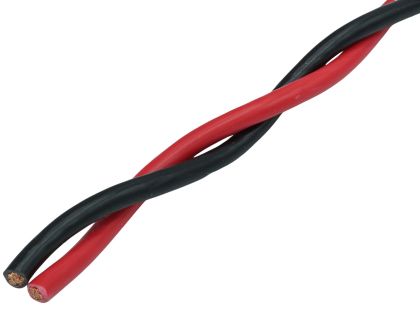 Cablu difuzor răsucit 2x 4,0 mm²x1m Audio System Z-TSC 4.0 BK-RD