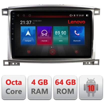 Navigatie Toyota Land Cruiser L100 2002-2008 E-L100 Octa Core cu Android Radio Bluetooth Internet GPS WIFI DSP 4+64GB RESIGILAT