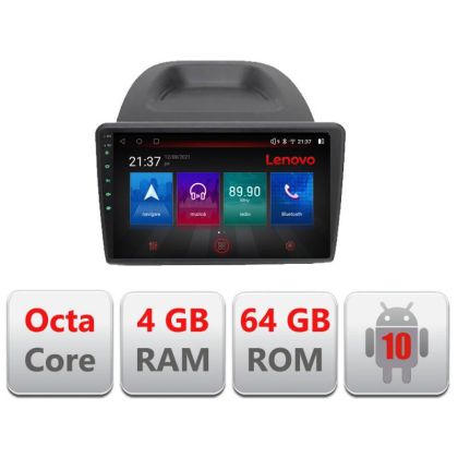 Navigatie Ford Fiesta E-256 Octa Core cu Android Radio Bluetooth Internet GPS WIFI DSP 4+64GB 4G RESIGILAT