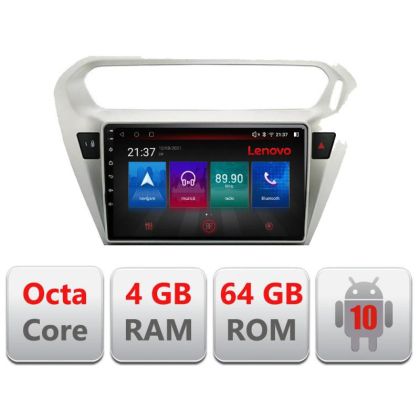 Navigatie Peugeot 301 Citroen C-Elisee E-301 Octa Core cu Android Radio Bluetooth Internet GPS WIFI DSP 4+64GB 4G RESIGILAT