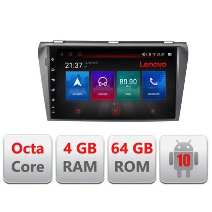 Navigatie Mazda 3 2004-2009 E-161 Octa Core cu Android Radio Bluetooth Internet GPS WIFI DSP 4+64GB 4G RESIGILAT