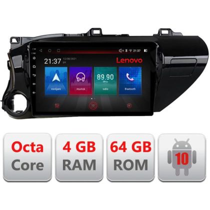 Navigatie Toyota Hilux 2016- E-TY59 Octa Core cu Android Radio Bluetooth Internet GPS WIFI DSP 4+64GB 4G RESIGILAT