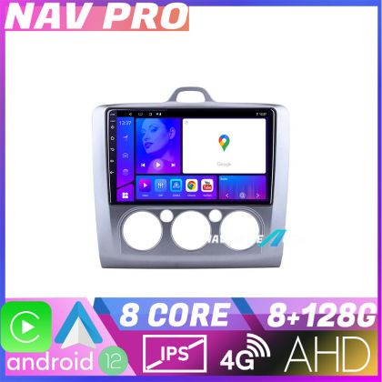 Navigatie Ford Focus 2 Manual KIT 140 manual EDOTEC-LITE Android Ecran 720P Octa Core 8 128 Carplay