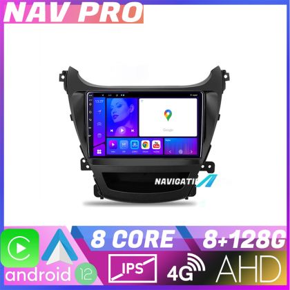 Navigatie Hyundai Elantra 2013 2015 KIT 359 EDOTEC-LITE Android Ecran 720P Octa Core 8 128 Carplay
