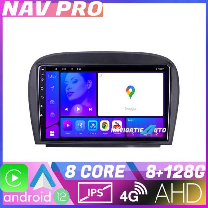 Navigatie Mercedes SL W230 2004 2011 KIT W230 EDOTEC-LITE Android Ecran 720P Octa Core 8 128 Carplay