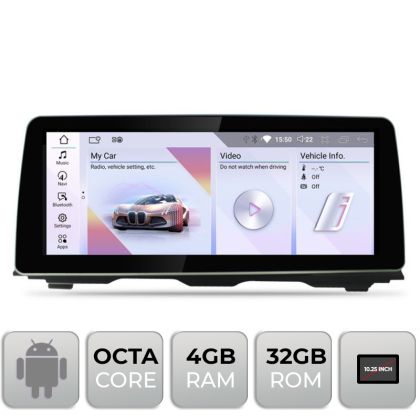 Navigatie BMW Seria 5 F10 2012-2015 cu ecran NBT Android ecran 10.25" 4+32 4G BT
