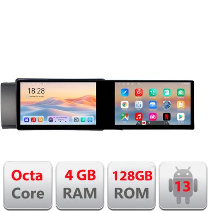 Navigatie Subaru BRZ 2012-2021 Toyota GT 86 2012-2021 Edotec 2 ecrane  8 core 4+128 21.6 inch Incell android Wifi 5Ghz gps internet  KIT-BRZ