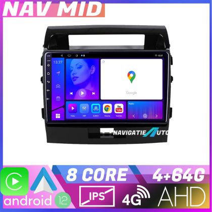 Navigatie Toyota LandCruiser 2008 2015 KIT 381 EDOTEC-LITE Android Ecran 720P Octa Core 4+32 Carplay