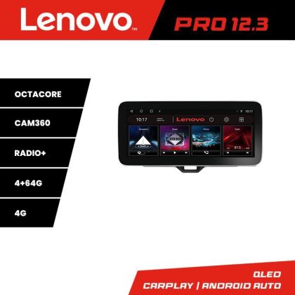 Navigatie Toyota Yaris 2020- Lenovo PRO 4+64 12.3 inch qled android 4G DSP gps internet  kit-yaris2020