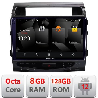 Navigatie Toyota Land Cruiser V8 L200 2009-2020 Nakamichi NAM5960PRO Octa core 8+128 carplay android auto radio gps internet