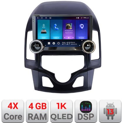 Navigatie Hyundai I30 2009-2012 clima automata Kit-i30automatic Edotec  4+64 10.5 inch Incell 1K android Wifi 5Ghz gps internet et