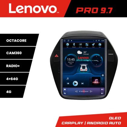 Navigatie Hyundai IX35 2010-2015 tip tesla radio gps internet 8 Core 4+64 360 4G carplay android auto  kit-tesla-361+EDT-E42
