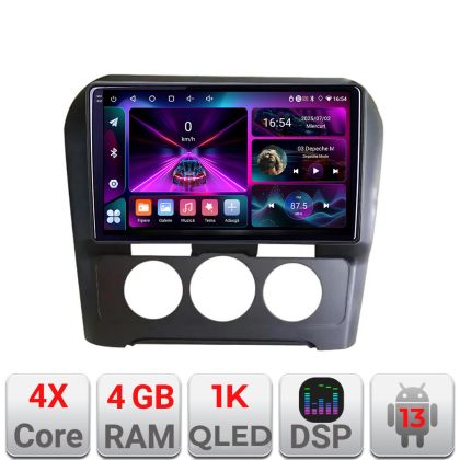 Navigatie Citroen C4 cu clima manuala 2015-2018 A-C4-AC  4+64 InCell Display 1K Android Waze USB Navigatie Internet Youtube Radio