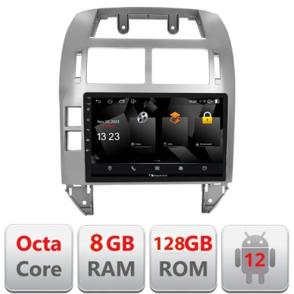 Navigatie VW Polo 2004-2011 Android radio gps internet 8+128 carplay android auto
