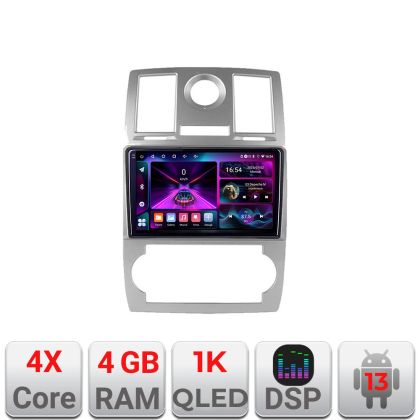Navigatie Chrysler 300C 2004-2008 A-CH06  4+64 InCell Display 1K Android Waze USB Navigatie Internet Youtube Radio