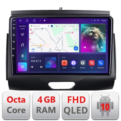 Navigatie Ford Ranger 2015- cu cd Android radio gps internet 4+64 carplay android auto Kit-574-2020+EDT-E309v3