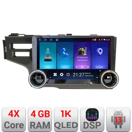 Navigatie Honda Fit 2014-2019 Edotec  4+64 10.5 inch Incell 1K android Wifi 5Ghz gps internet  Kit-fit-14