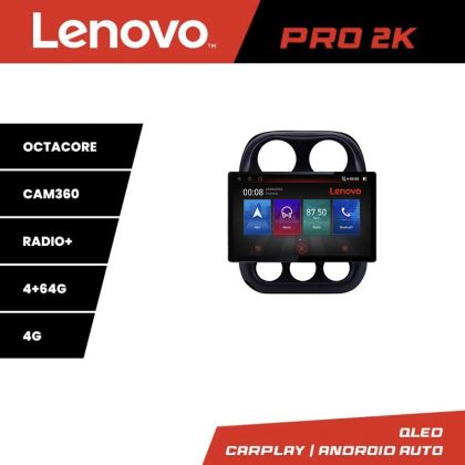 Navigatie Jeep Compass 2010-2016 Manual K-2500 Lenovo PRO 4+64 13 inch 2K android 4G DSP gps internet 32