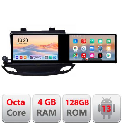 Navigatie Opel Insignia 2018- Kit-insignia19 Edotec 2 ecrane  8 core 4+128 21.6 inch Incell android Wifi 5Ghz gps internet