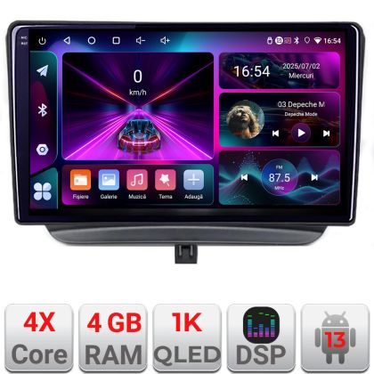 Navigatie Ford Turneo Courier Transit Courier 2014-2021 dedicata Android radio gps internet 4+64 InCell Display 1K kit-turneo+EDT-E209-RK