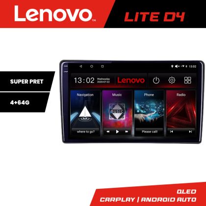 Navigatie Ford Focus C-max S-max Galaxy Mondeo unitati ovale Lenovo QLED 1K 4+64 WIFI 5Ghz carplay android auto Android kit-ford-oval+EDT-LITE-D4-9-4+64
