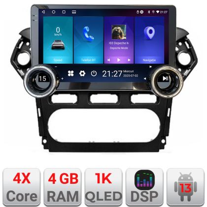 Navigatie Ford Mondeo 2010-2014 Kit-mondeo-clima Edotec  4+64 10.5 inch Incell 1K android Wifi 5Ghz gps internet