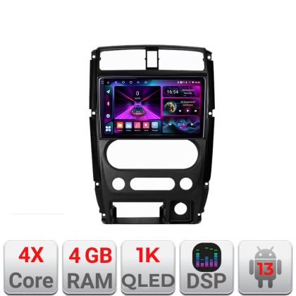 Navigatie Jimny 2007-2016 A-JIMNY07  4+64 InCell Display 1K Android Waze USB Navigatie Internet Youtube Radio