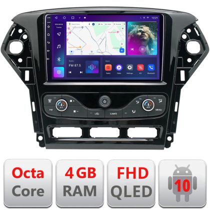 Navigatie Ford Mondeo 2011-2014 Android radio gps internet 4+64 carplay android auto KIT-mondeo-nav-10+EDT-E309v3