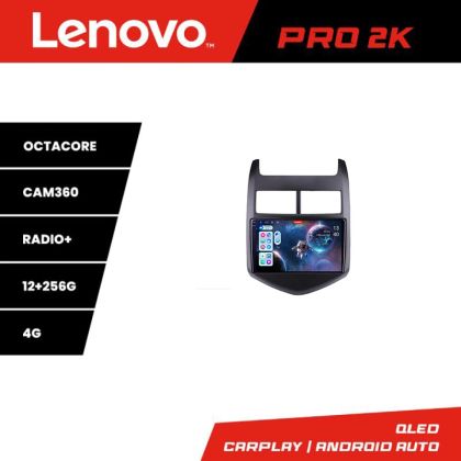 Navigatie Chevrolet Aveo 2010-2013 Lenovo Kit-AVEO10 8 core QLED 2K 12+256 360 Android Waze USB Navigatie Internet Youtube Radio