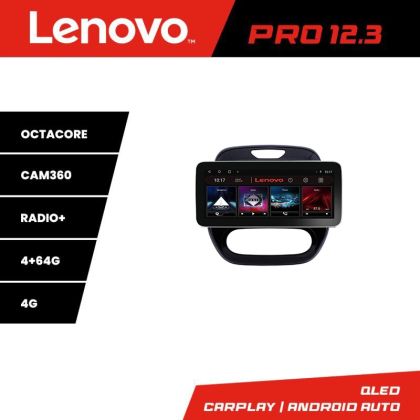 Navigatie Renault Captur K-CAPTUR Lenovo PRO 4+64 12.3 inch qled android 4G DSP gps internet  8Core