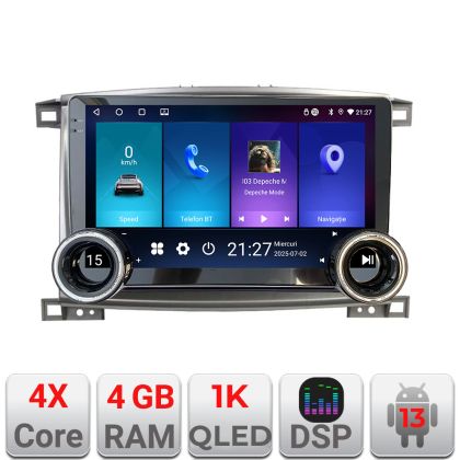 Navigatie Toyota Land Cruiser L100 2002-2008 Kit-l100 Edotec  4+64 10.5 inch Incell 1K android Wifi 5Ghz gps internet