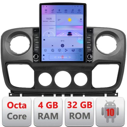 Navigatie Opel Movano, Renault Master 2010-2021 Android radio gps internet  Octa Core 4+64GB 9.7" tip Tesla LTE v2