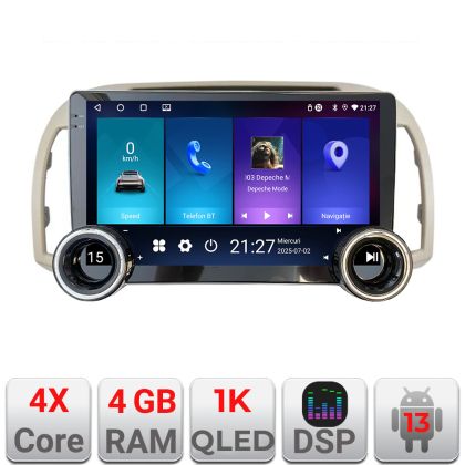 Navigatie Nissan Micra 2002-2010 Edotec  4+64 10.5 inch Incell 1K android Wifi 5Ghz gps internet  KIT-micra2003
