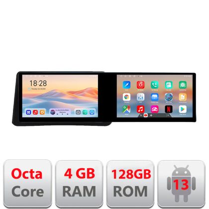 Navigatie Opel Mokka 2012-2016 Kit-MOKKA1 Edotec 2 ecrane  8 core 4+128 21.6 inch Incell android Wifi 5Ghz gps internet a v1