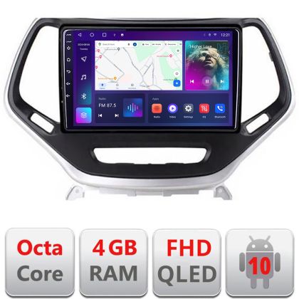 Navigatie Jeep Cherokee 2014-2019 B-248 Android Ecran QLED octa core 4+64 carplay android auto KIT-248+EDT-E310V3
