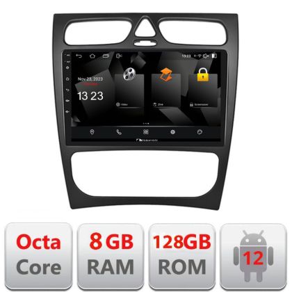 Navigatie Mercedes CLK facelift Android radio gps internet 8+128 carplay android auto