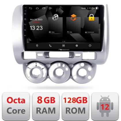Navigatie Honda Fit Jazz 2004-2008 Android radio gps internet 8+128 carplay android auto