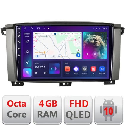 Navigatie Toyota Land Cruiser L100 2002-2006 Android radio gps internet 4+64 carplay android auto KIT-L105+EDT-E310v3