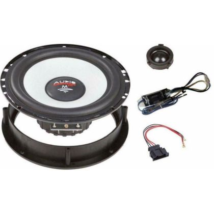 KIT Sistem component Dedicat Seat Arosa, VW  6.5"  m-fit 165mm Crossover plug'n'play 90W pe 2 căi Audio System German Sound v1