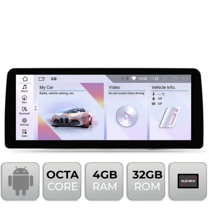 Navigatie dedicata Edotec BMW Seria I3 masini cu NBT Android ecran 10.25" 4+32 4G BT