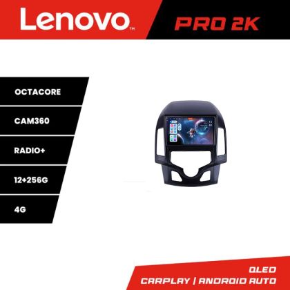 Navigatie Hyundai I30 2009-2012 clima automata Lenovo Kit-I30AUTOMATIC 8 core QLED 2K 12+256 360 Android Waze USB Navigatie Internet Youtube Rad