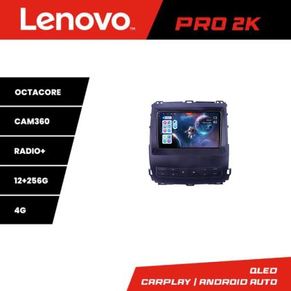 Navigatie Toyota Prado J120 2002-2009 Lenovo Kit- j120 8 core QLED 2K 12+256 360 Android Waze USB Navigatie Internet Youtube Radio