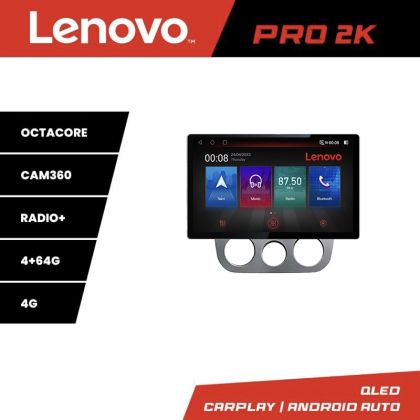 Navigatie VW Golf 5 2004-2010 clima manuala Lenovo PRO 4+64 13 inch 2K android 4G DSP gps internet  KIT-golf5-manual