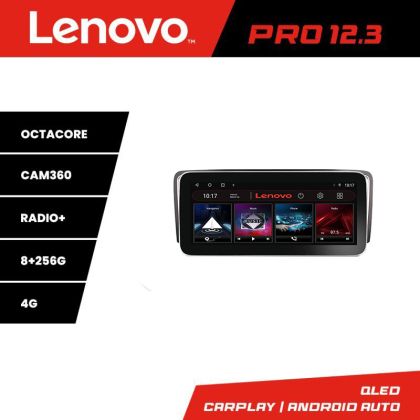 Navigatie VW Sharan 2011-2020 K-SHARAN Lenovo PRO 8+256 12.3 inch qled android 4G DSP gps internet
