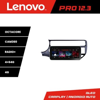 Navigatie Kia Rio K-504 Lenovo PRO 4+64 12.3 inch qled android 4G DSP gps internet  8Core