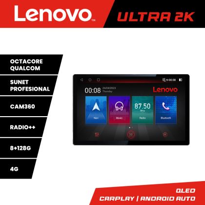 Navigatie Nissan Leaf 2018-2024 Qled 2K Octa Core 8+128 LTE 4G DSP Wifi 5Ghz HDMI android auto carplay radio gps internet kit-leaf+ULTRA-2K-13-8+128
