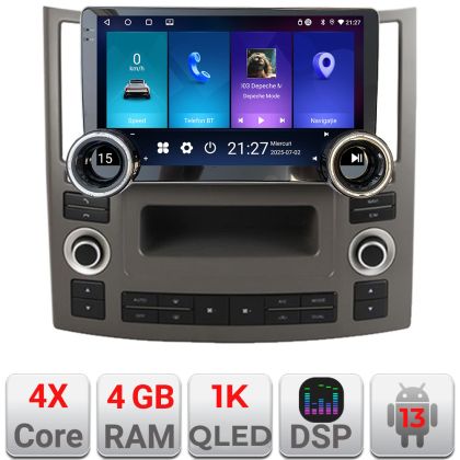 Navigatie Infiniti FX45 2007-2009 Edotec  4+64 10.5 inch Incell 1K android Wifi 5Ghz gps internet  fx45-old